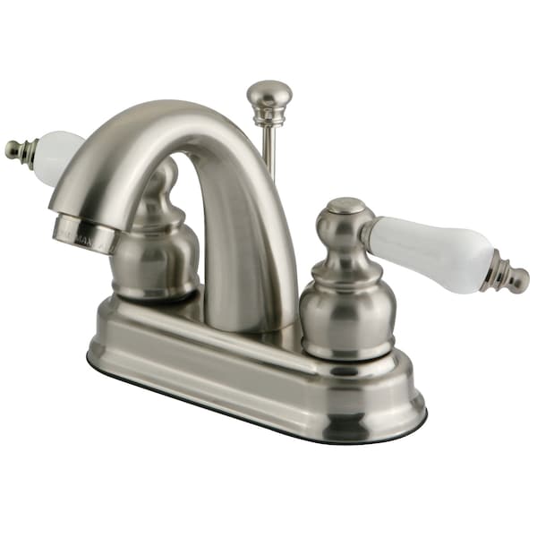 Kingston Brass 4" Centerset Bathroom Faucet, Brushed Nickel GKB5618PL - main